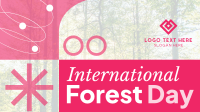 Geometric Shapes Forest Day Facebook event cover Image Preview