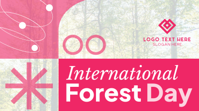 Geometric Shapes Forest Day Facebook event cover Image Preview