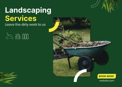 Landscaping Services Postcard Image Preview