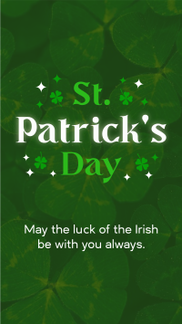 Sparkly St. Patrick's TikTok Video Design