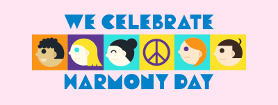 Tiled Harmony Day Facebook cover Image Preview