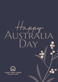 Golden Wattle  for Aussie Day Flyer Design