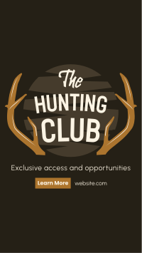 The Hunting Club Facebook story Image Preview