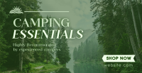 Mountain Hiking Camping Essentials Facebook Ad Design