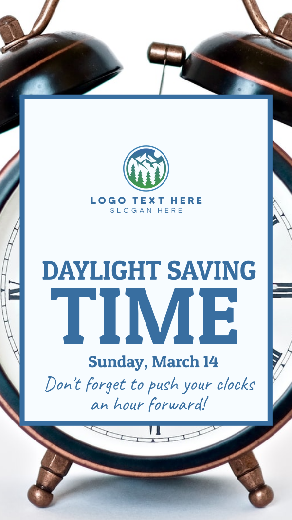 Daylight Saving Instagram Story Design Image Preview