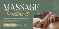 Massage Treatment Wellness Twitter Post Image Preview