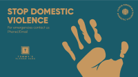 Stop Domestic Violence Facebook Event Cover Design
