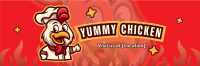 Chicken Restaurant Mascot Twitter Header Image Preview