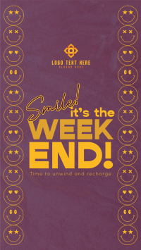 Smile Weekend Quote Instagram story Image Preview