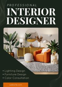 Professional Interior Designer Poster Image Preview