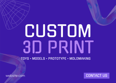 Professional 3D Printing  Postcard Image Preview