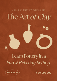 Ceramics Pottery Workshop Poster Preview