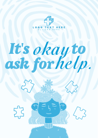 Ask Help Mental Health Flyer Preview