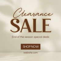 Minimalist Clearance Sale Instagram post Image Preview