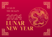 Pendant Lunar New Year Postcard Design