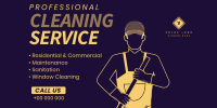 Janitorial Cleaning Twitter post Image Preview