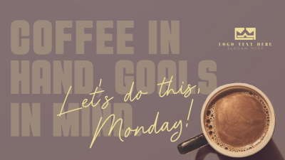 Coffee Motivation Quote Facebook event cover Image Preview