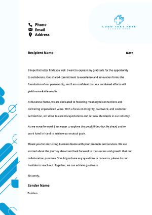 Shapes Pattern Letterhead Image Preview