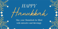 Hanukkah Celebration Twitter Post Design
