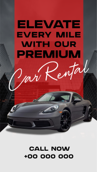Modern Premium Car Rental TikTok video Image Preview