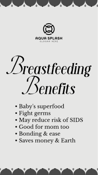 Breastfeeding Benefits TikTok Video Image Preview