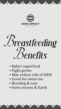 Breastfeeding Benefits TikTok Video Image Preview