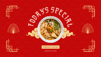 Special Oriental Noodles Facebook Event Cover Design