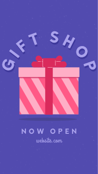 Retro Gift Shop Facebook Story Design