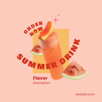 Summer Drink Flavor  Instagram post Image Preview