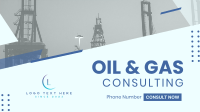 Oil and Gas Tower Facebook Event Cover Design