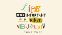Life is Important Quote Facebook event cover Image Preview