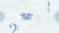 Vibing to Retro Music YouTube Banner Design