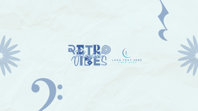Vibing to Retro Music YouTube cover (channel art) Image Preview