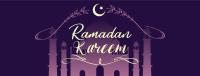 Ramadan Mosque Greeting Facebook Cover Design