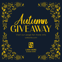 Autumn Giveaway Post Instagram Post Design