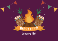 Happy Lohri Postcard Image Preview