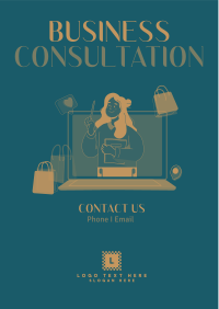 Online Business Consultation Flyer Design