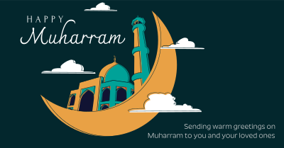 Muharram in clouds Facebook Ad Image Preview