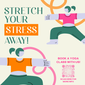 Stretch Your Stress Away Instagram post Image Preview