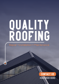 Quality Roofing Poster Image Preview