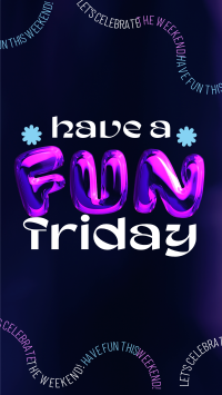 Fun Friday Balloon Instagram Story Design
