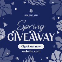 Spring Giveaway Flowers Instagram Post Design