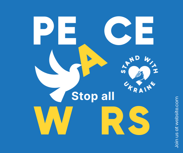Peace For Ukraine  Facebook Post Design Image Preview