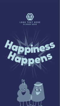 Happiness Unfolds Instagram Story Design