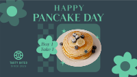 Cute Pancake Day Facebook Event Cover Image Preview