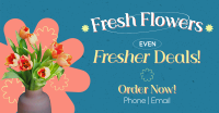 Fresh Flowers Sale Facebook ad Image Preview