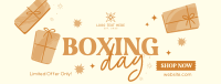 Playful Boxing Day Facebook Cover Design