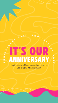 Anniversary Discounts Instagram Story Design