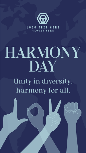 LOVE Sign Harmony Day Facebook story Image Preview