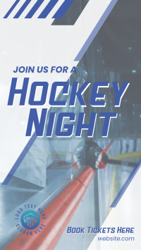 Ice Hockey Night TikTok Video Design